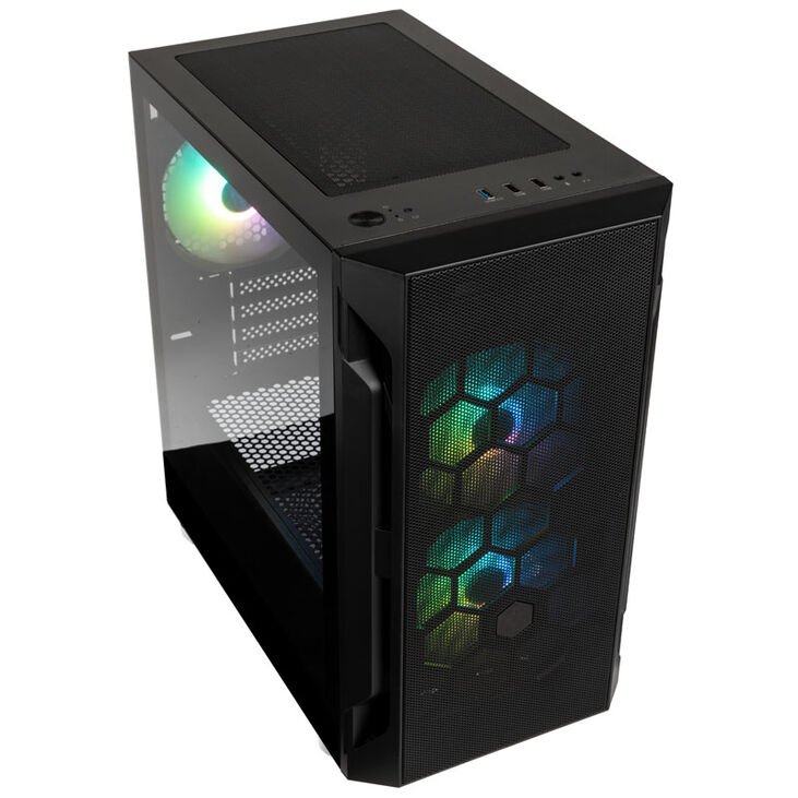 SilverStone Fara H1M PRO Micro-ATX Gehäuse, ARGB - schwarz image number 1