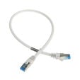InLine Patchkabel Cat.6A, S/FTP (PiMf), 500MHz, wei&szlig; - 0,5m image number null