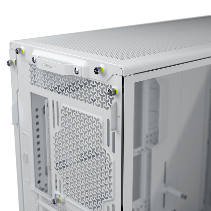 Corsair Frame 5000D PC Case, Mid-Tower, E-ATX, Tempered Glass - White image number 10