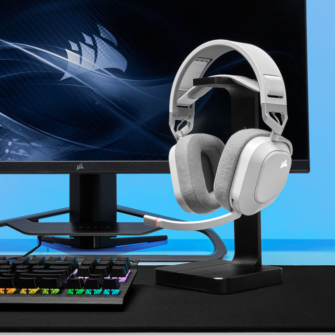 Corsair HS80 RGB Wireless Gaming Headset - white image number 4