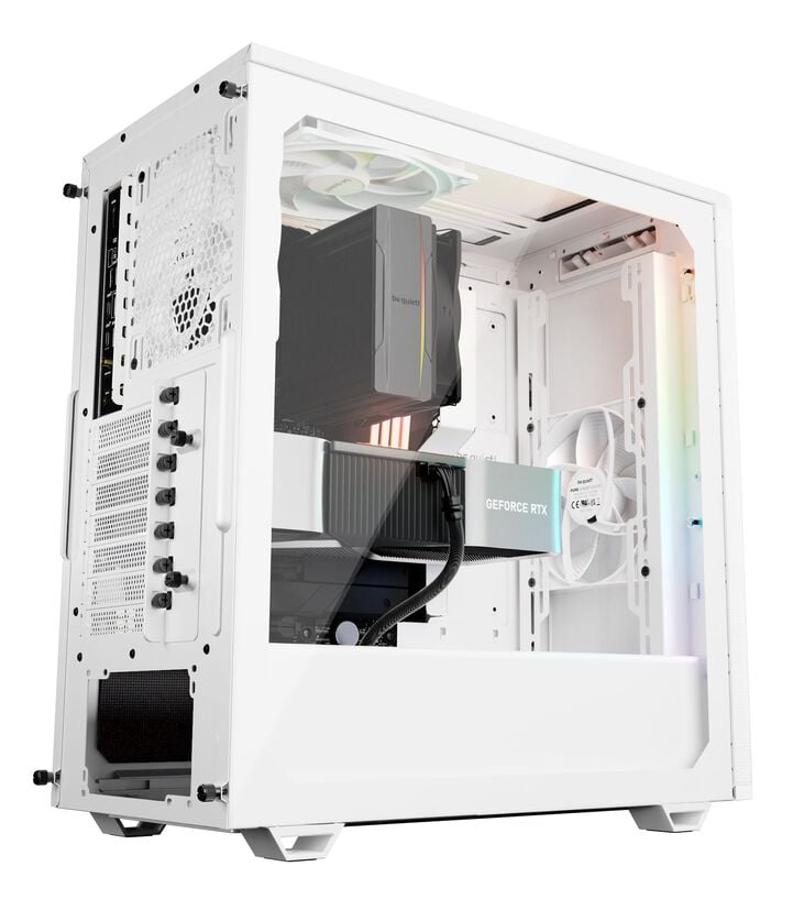 be quiet! Pure Base 501 DX PC-Gehäuse, Midi-Tower, ATX, ARGB, Tempered Glass - weiß image number 6