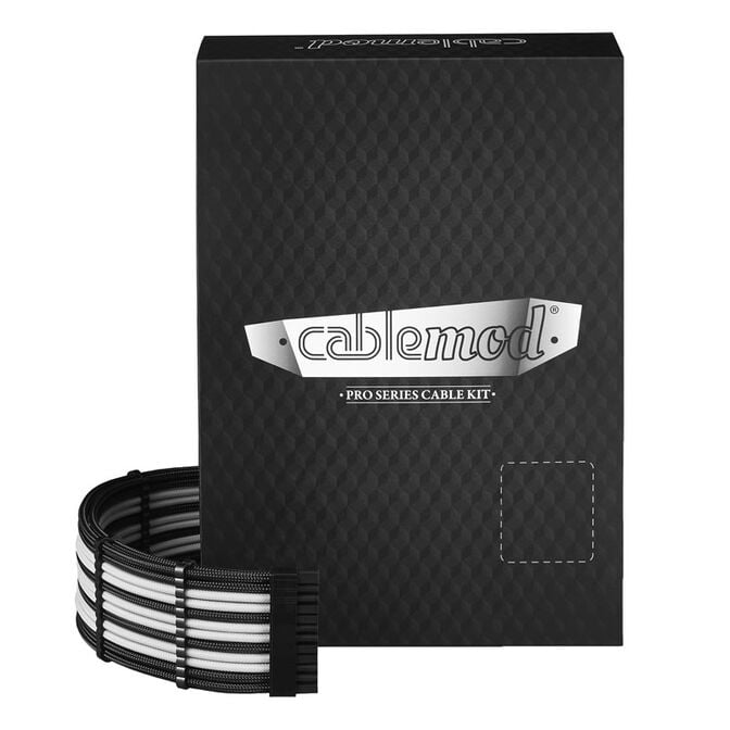 CableMod C-Series PRO ModMesh Cable Kit f&uuml;r Corsair AXi/HXi/RM (Yellow Label) - schwarz/wei&szlig; image number 0