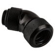 Alphacool Eiszapfen Anschluss 45 Grad G1/4 Zoll AG auf 13mm AD Hardtube - schwarz image number null