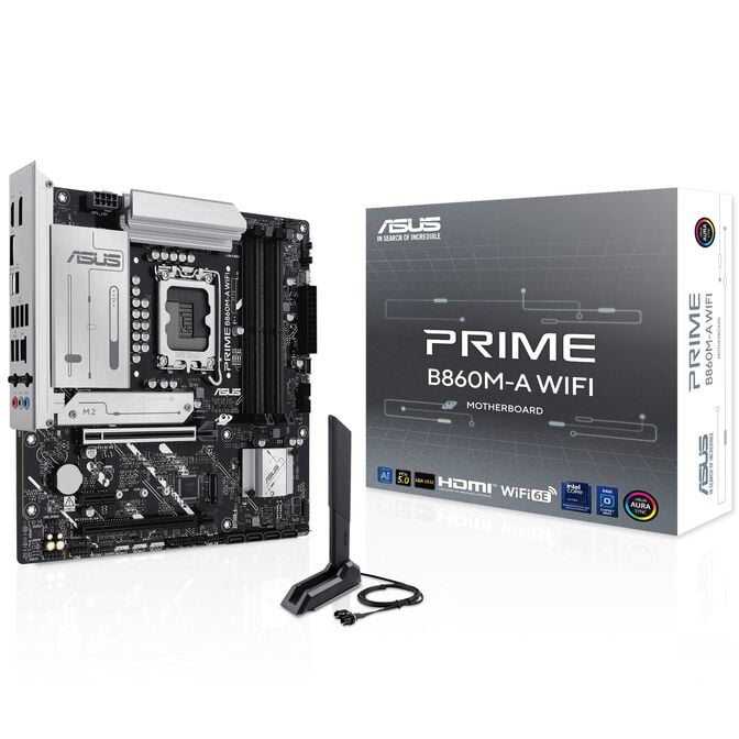 ASUS Prime B860M-A WiFi Motherboard, Socket LGA 1851, Intel B860, Micro-ATX, DDR5 image number 0