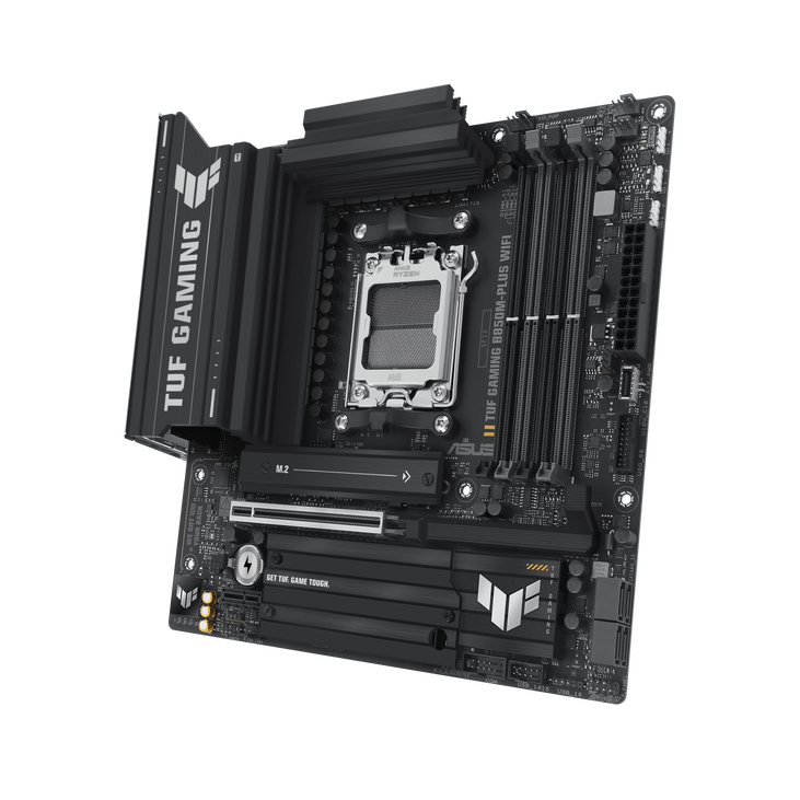 ASUS TUF Gaming B850M-Plus WiFi Motherboard, Socket AM5, AMD B850, Micro-ATX, DDR5 image number 3