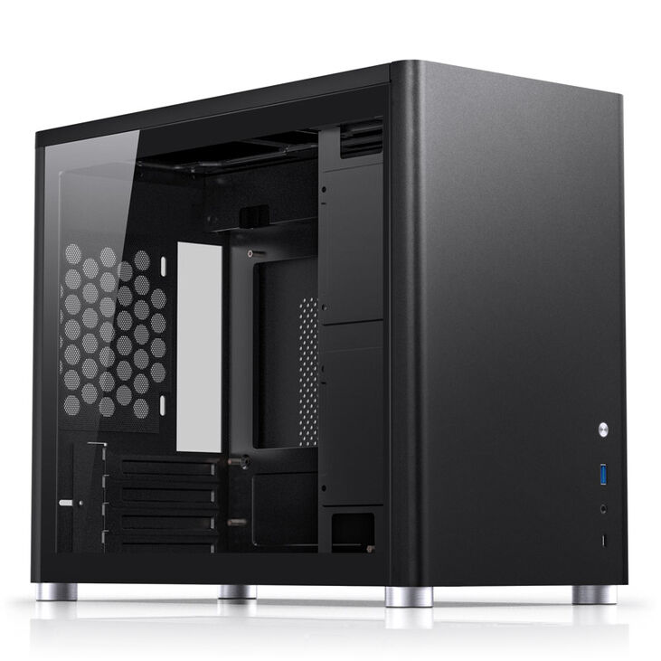 Jonsbo D30 Micro-ATX Case, Tempered Glass - black image number 0