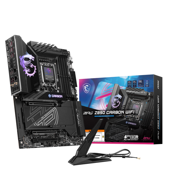 MSI MPG Z890 Carbon WIFI motherboard, LGA 1851 socket, Intel Z890, ATX, DDR5 image number 0