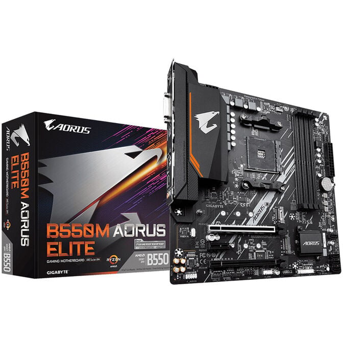 GIGABYTE B550M AORUS Elite, Socket AM4, AMD B550M, Micro-ATX - DDR4 image number 0