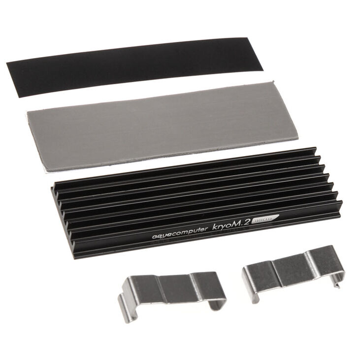 aqua computer kryoM.2 micro passive cooler for M.2 2280 SSD image number 1