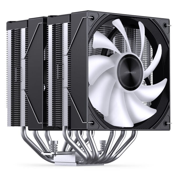 Jonsbo CA80 CPU Cooler, Dual-Tower, 2 x 120mm, PWM, RGB - black image number 2