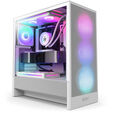 NZXT H5 Flow RGB PC-Geh&auml;use, Midi-Tower, ATX, RGB, Tempered Glass - wei&szlig; image number null