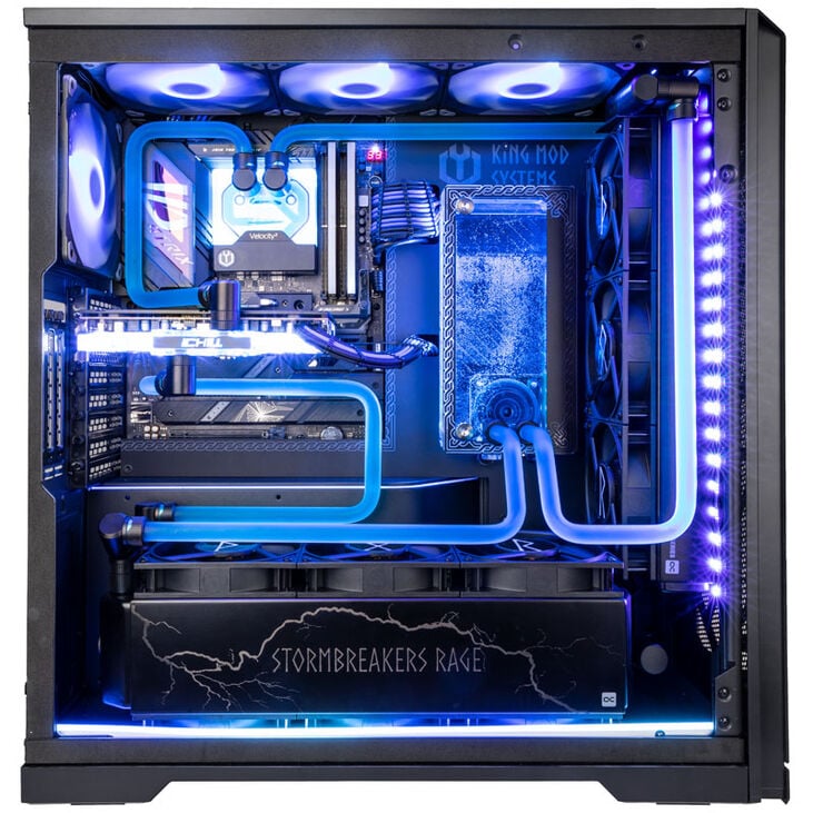 Gaming PC Stormbreakers Rage, Intel Core i9-14900K, NVIDIA GeForce RTX 5090 - Custom water cooling image number 2