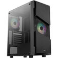 Aerocool Menace Saturn RGB Midi-Tower, Tempered Glass - schwarz image number null