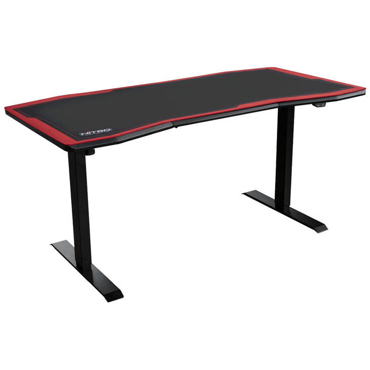 Nitro Concepts Gaming Desk D16E Carbon Red 1600x800 - electrically adjustable height image number 0