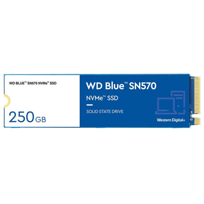 Western Digital Blue SN570 NVMe M.2 SSD, PCIe 3.0 M.2 Type 2280 - 250 GB image number 2