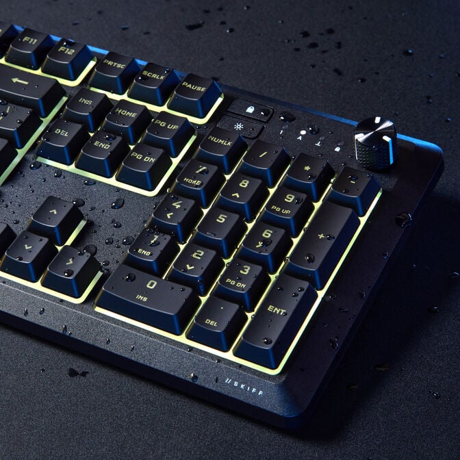 CORSAIR SKIFF 100 Gaming Keyboard, 10-Zone RGB, IP53 Splash Protection - Black image number 12