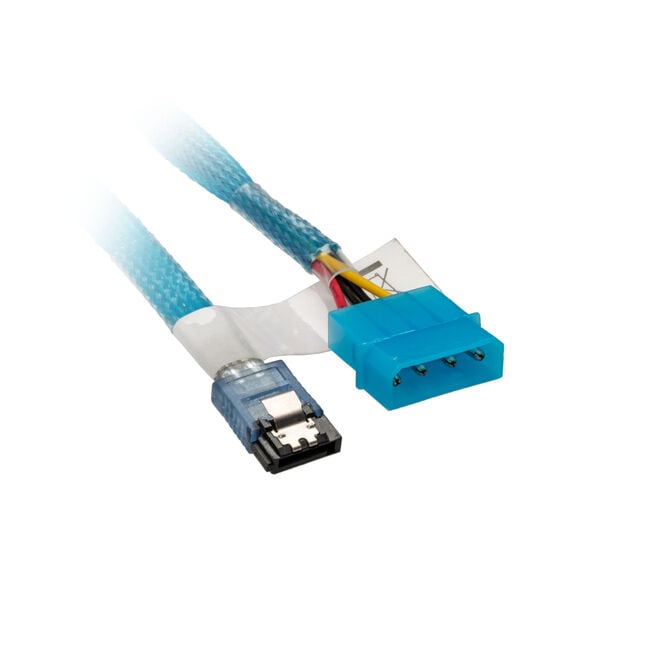 SATA Data & Power Cable, Internal - Blue image number 2