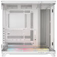 Corsair AIR 5400 LX-R LINK PC Case, Mid Tower, Tempered Glass, RGB - includes 3x 120mm Fans, white image number null