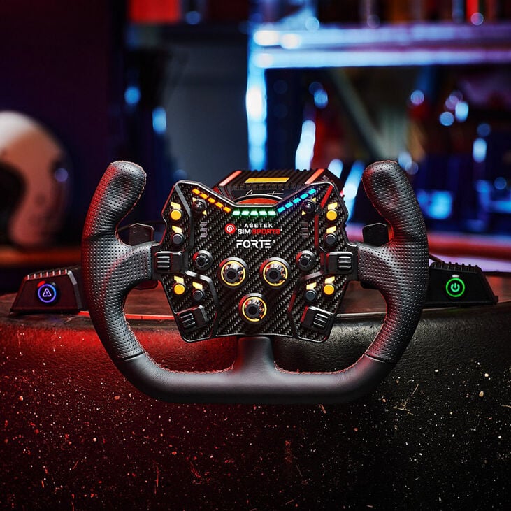 Asetek SimSports GT Rim - Open D, Leather image number 3