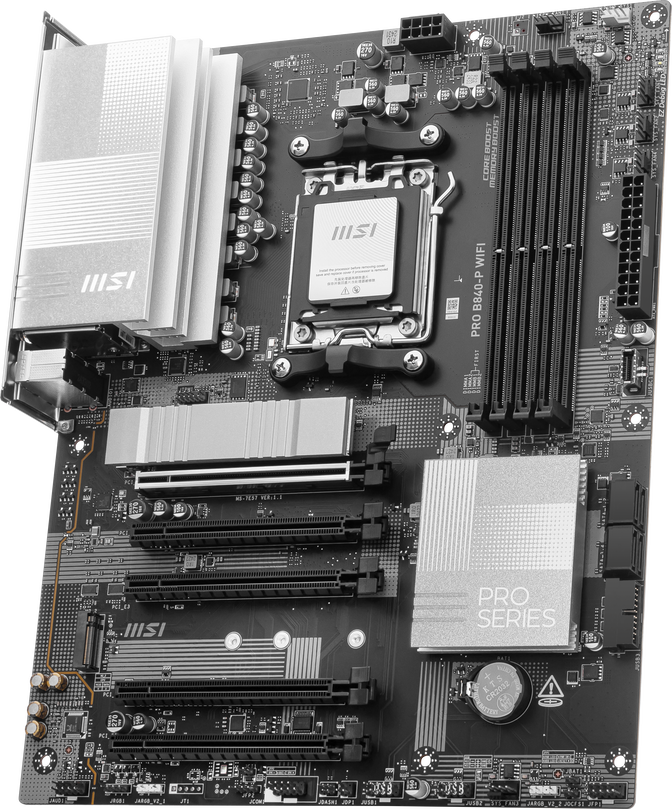 MSI PRO B840-P WiFi Mainboard, Sockel AM5, AMD B840, ATX, DDR5 image number 3