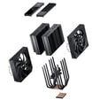 Jonsbo CC90 CPU Cooler, Dual Tower, 130mm PWM Fan, Segment Display - Black image number null