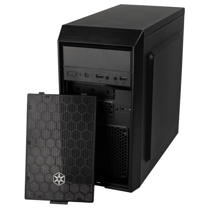 SilverStone Precision PS16 Micro-ATX case - black image number 3