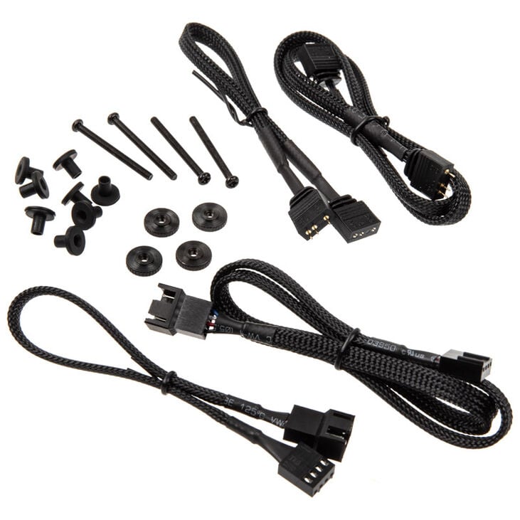 Noiseblocker NB-eLoop X B12-PS ARGB, PWM - 120mm, black + ARGB 8x Port Hub - 3-piece set image number 4