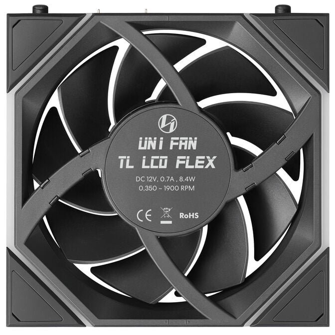 Lian Li UNI FAN TL LCD FLEX Wireless Fan, ARGB and LCD - 120mm, black, 3-pack with controller image number 7