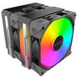 Montech NX600 ARGB CPU K&uuml;hler, Dual Tower- 2x 120mm, schwarz image number null
