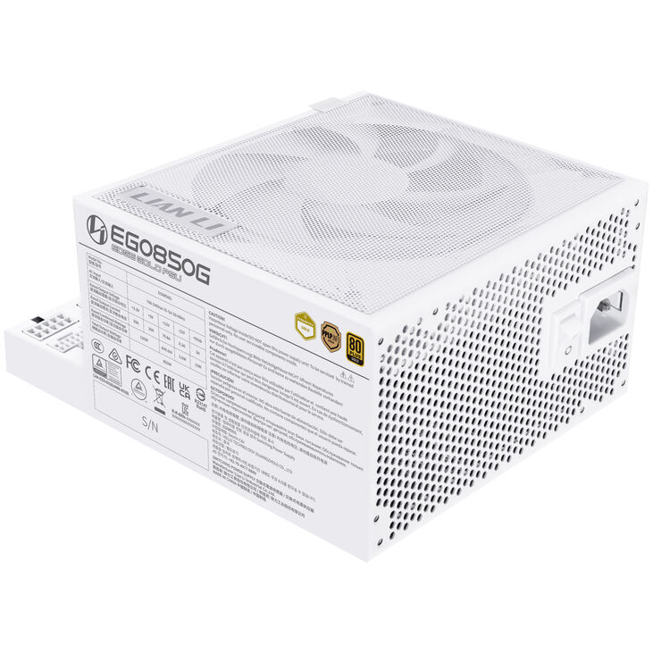 Lian Li EDGE GOLD 850 80 PLUS Gold Netzteil, PCIe 5.1, ATX 3.1 - 850 Watt, weiß image number 2