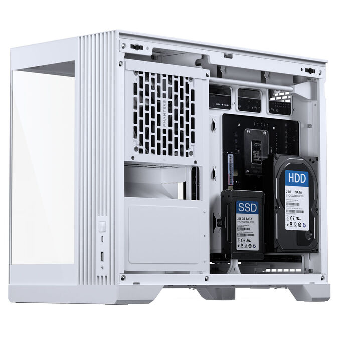 Phanteks XT V3 PC Case, Mini Case, mATX, Tempered Glass - including 3x 120mm Fans, White image number 12