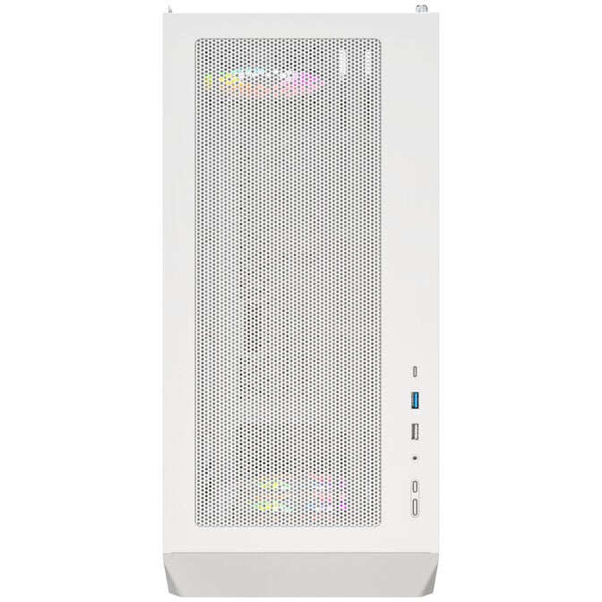 Montech X5M PC Case, Mid Tower, Micro-ATX, ARGB, Tempered Glass - White image number 6