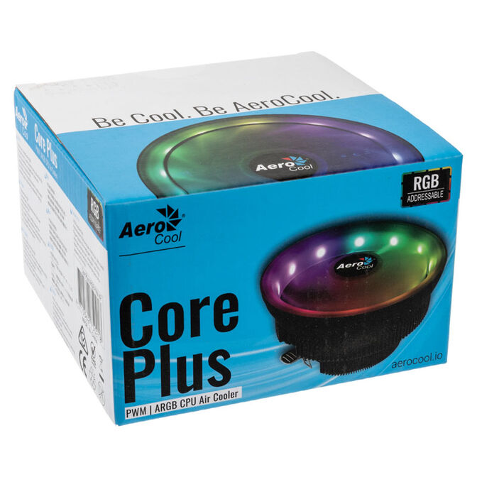 Aerocool Core Plus CPU Cooler, ARGB - 120mm image number 8