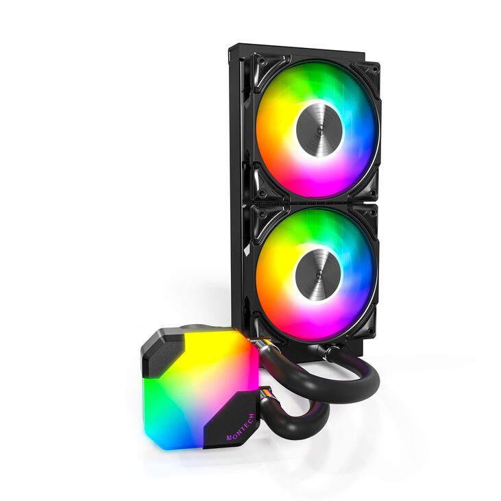 Montech Hyper Flow ARGB AIO Wasserkühlung, schwarz - 240mm image number 1