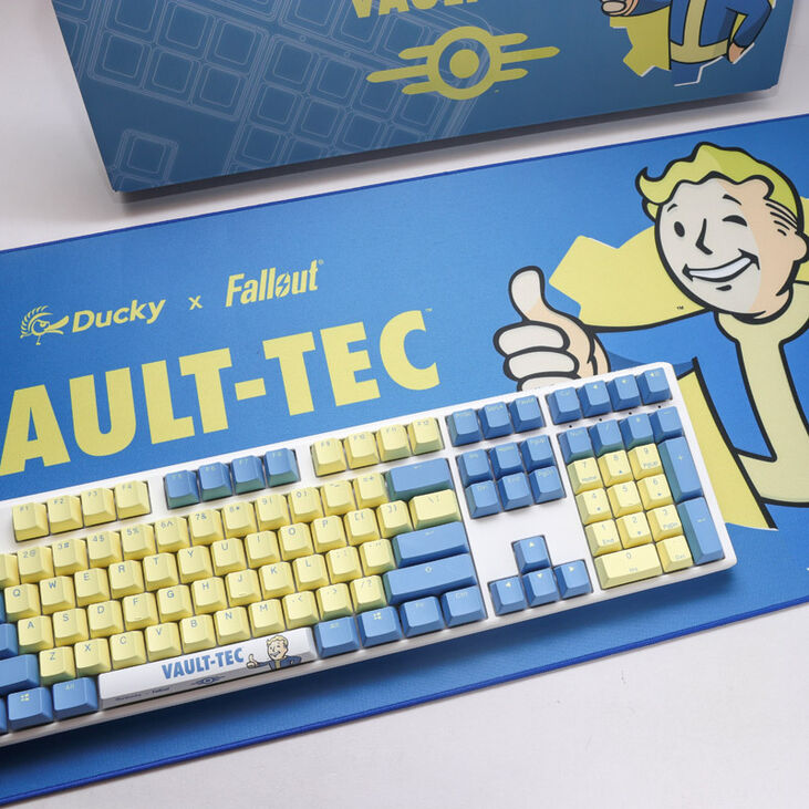 Ducky x Fallout Vault-Tec Limited Edition One 3 Gaming Tastatur + Mauspad - MX-Brown image number 1