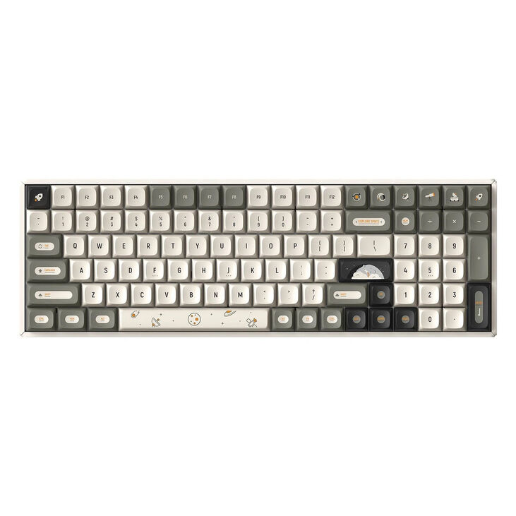 IQUNIX F97 Hitchhiker Wireless Gaming Keyboard, RGB - Moonstone Turbo image number 0