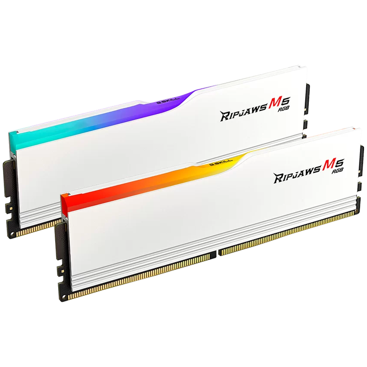 G.Skill Ripjaws M5 RGB DDR5-5200 RAM, CL40 - 96 GB Dual-Kit, weiß image number 0
