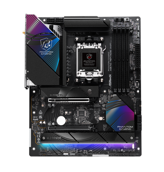 ASRock X870 Riptide WiFi motherboard, Socket AM5, AMD X870, ATX, DDR5 image number 4