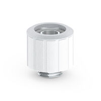 Bitspower Artemis Anschluss gerade G1/4 Zoll AG auf 16/10mm - Arctic wei&szlig;