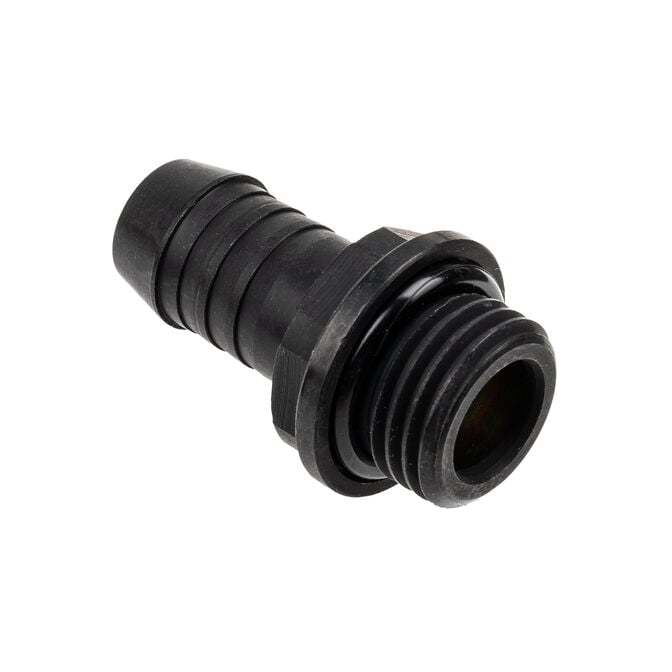 Alphacool HF connection straight G1/4 inch female thread to 10mm ID - black image number 1