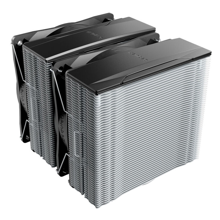 be quiet! Pure Rock Pro 3 CPU cooler, dual tower - 120mm, silver image number 1
