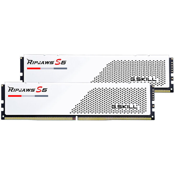 G.Skill Ripjaws S5 DDR5-5600 RAM, CL28, XMP - 64 GB Dual-Kit, weiß image number 1