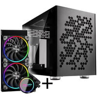Kolink Rocket Heavy Mini-ITX Case - Gunmetal Grey + Alpenf&ouml;hn Gletscherwasser 240 High Speed Bundle