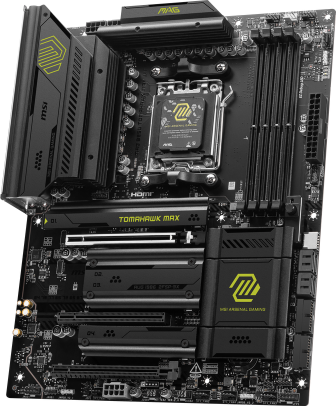 MSI MAG B850 Tomahawk Max WiFi Motherboard, socket AM5, AMD B850, ATX, DDR5 image number 3