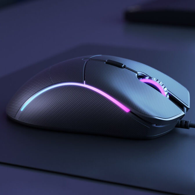 Glorious Model D Gaming Mouse - white, glossy + Grip Tape - black image number 7