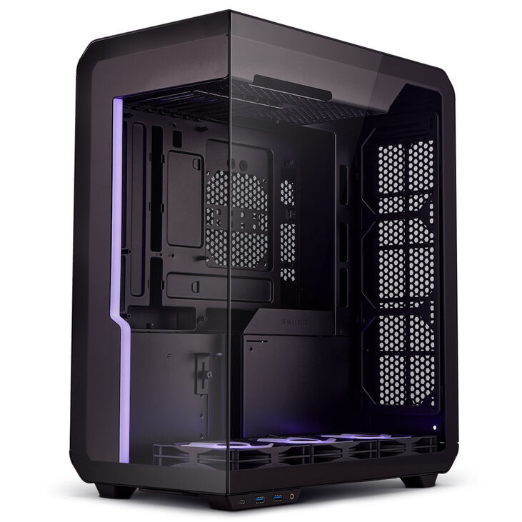 Ssupd Xhuttle PC case, mid tower, ATX, RGB, tempered glass - black image number 0