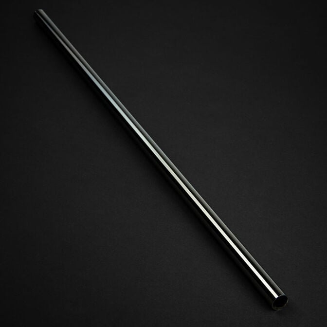 Bitspower None Chamfer Brass Hard Tubing 14mm OD, 500mm - glossy black image number 0