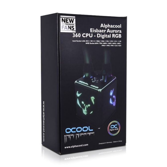Alphacool Eisbaer 360 Aurora HPE Digital RGB Komplett Wasserk&uuml;hlung - 360mm image number 6
