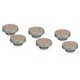 Thermal Grizzly DeltaMate Plug Verschlussstopfen, Messing, G1/4"-Gewinde - nickel, 6er-Pack image number null