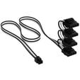 Corsair Premium Sleeved DC Cable Pro Kit, f&uuml;r Typ-5-Netzteil - schwarz/wei&szlig; image number null